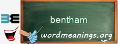 WordMeaning blackboard for bentham